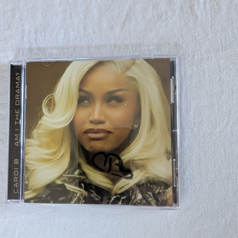 Cardi B Am I The Drama SIGNED CD COVER Court Room Special Edition Sold Out CB